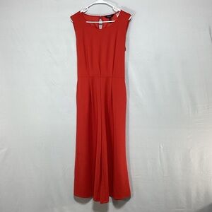 Du Jour small Red sleeveless jumpsuit